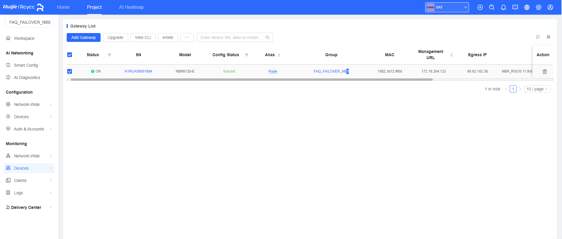 FAILOVER RUIJIE ROUTER – Visiotech