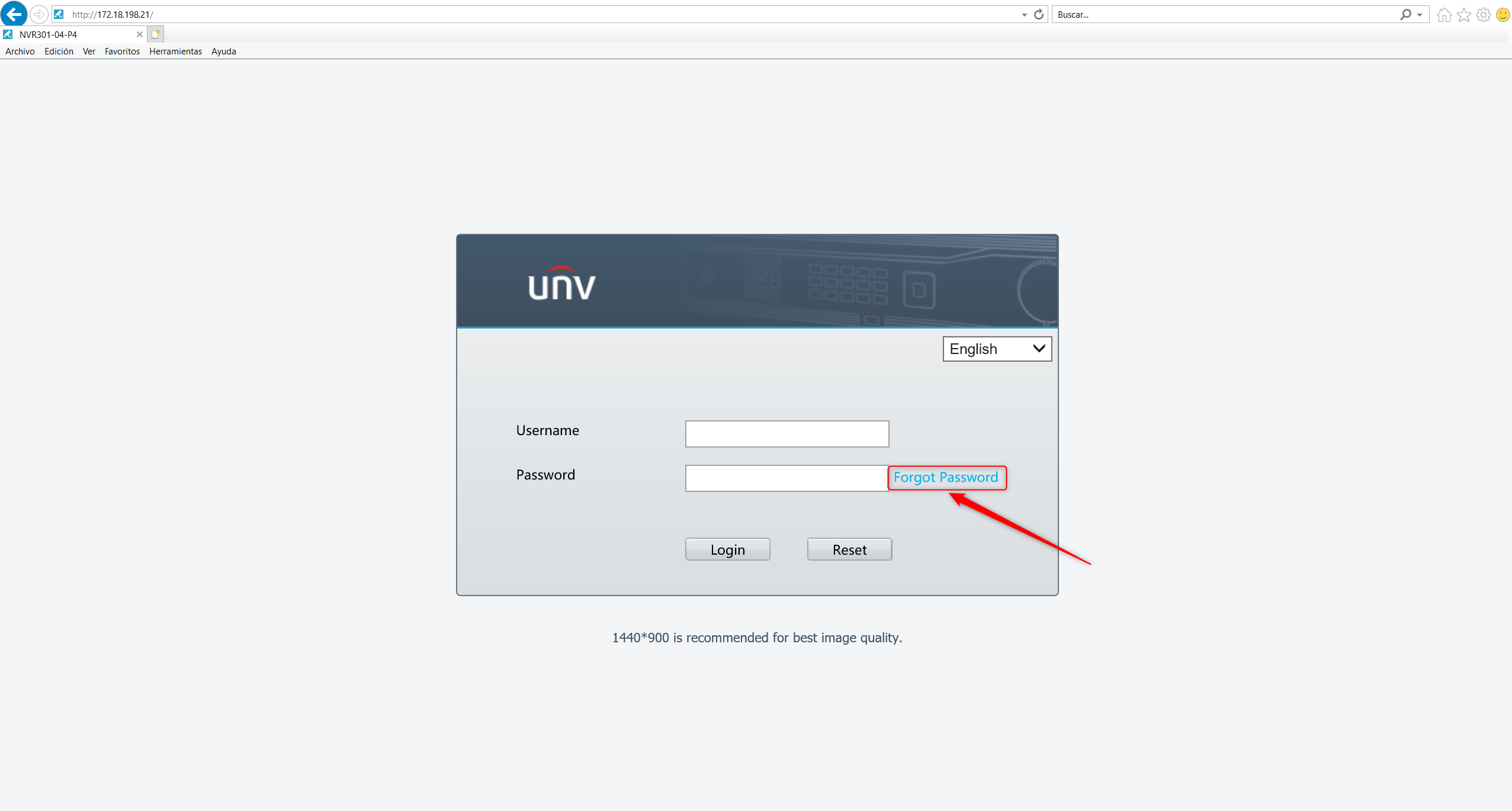 Recuperar contraseña en dispositivo Uniview – Visiotech
