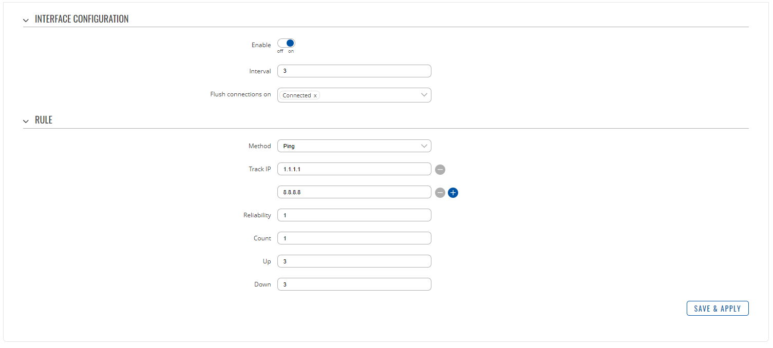 Configuraración dos WAN con Failover en Routers Teltonika Visiotech